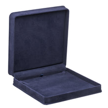 Rich Suede Necklace Box, Ornate Collection Necklace OR80-NB Navy Blue 12 allurepack
