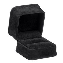 Rich Suede Ring Box, Ornate Collection Ring OR10-BK Black 12 allurepack