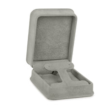 Rich Suede T-Style Earring Box, Ornate Collection Earring OR25-GR Grey 12 allurepack