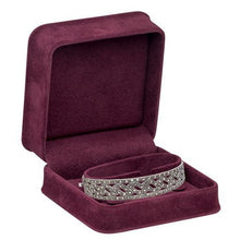 Rich Suede Watch/Bangle Box, Ornate Collection Bangle allurepack