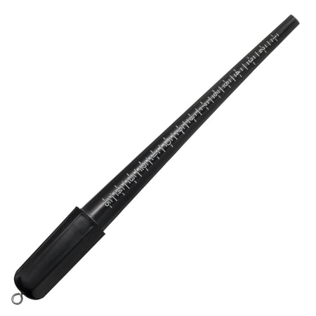 Black Plastic Ring Sizer Stick – Jewelry Ring Mandrel Measures US Sizes 1-15
