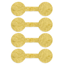 Round Paper Jewelry Tags (Shark Skin comparable) Pkg 1,008 Price Tags TS-TA71 Gold Allurepack