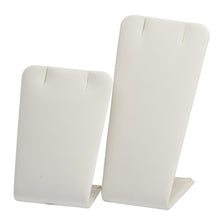 Set of 2 Pendant Stand, Allure Leatherette Display Collection Pendant D381-CR Cream 1 allurepack