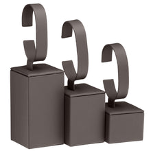 Set of 3 Bangle/Watch Stands, Allure Leatherette Display Collection Bangle D683-BN Brown 1 allurepack