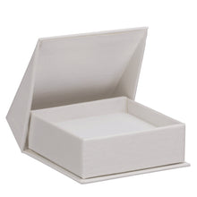 Silk Brushed Paper Earring/Pendant Box, Glamour Collection Earring GM23-IV Ivory 12 allurepack