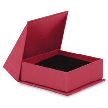 Silk Brushed Paper Earring/Pendant Box, Glamour Collection Earring GM23-RS Raspberry 12 allurepack