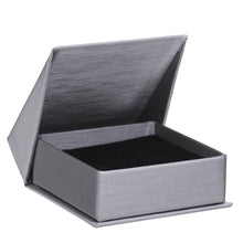 Silk Brushed Paper Earring/Pendant Box, Glamour Collection Earring GM23-SL Silver 12 allurepack