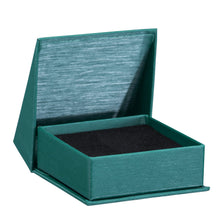 Silk Brushed Paper Earring/Pendant Box, Glamour Collection Earring GM23-TL Teal 12 allurepack