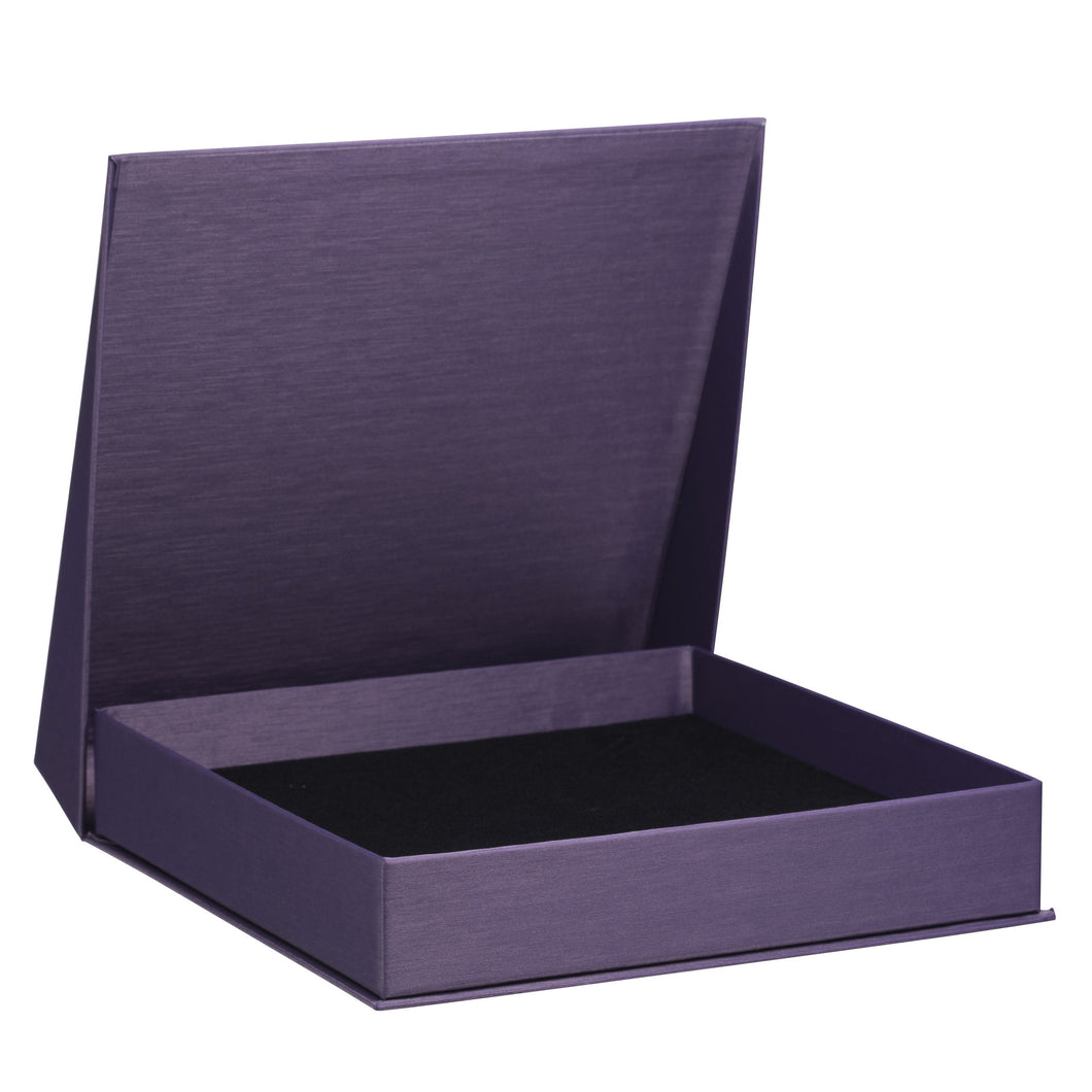 Silk Brushed Paper Full Set Box, Glamour Collection Necklace GM80-PR Purple 12 allurepack