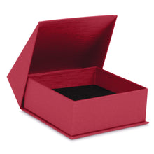 Silk Brushed Paper Pendant/Ring Box, Glamour Collection Pendant GM33-RS Raspberry 12 allurepack
