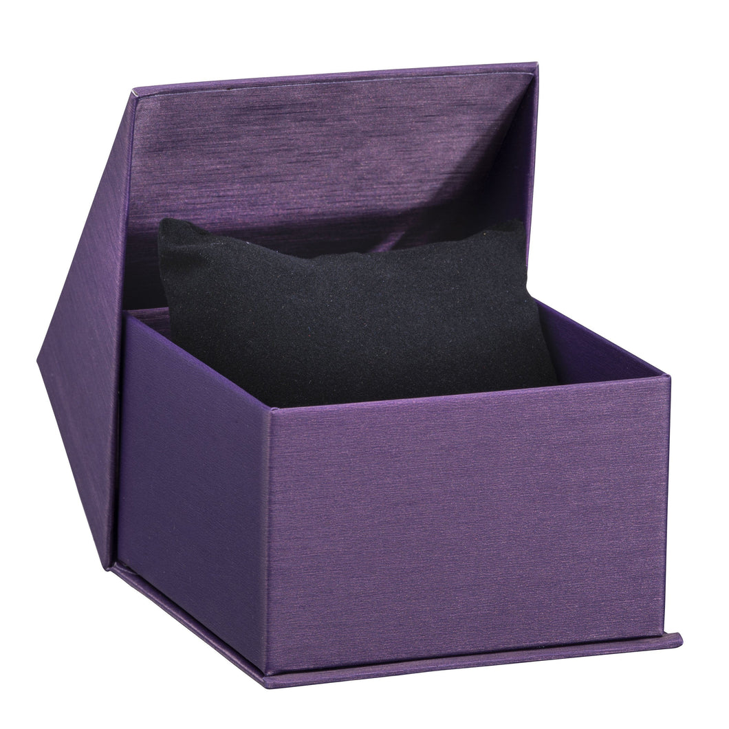 Silk Brushed Paper Pillow Box, Glamour Collection pillow GM68-PR Purple 12 allurepack