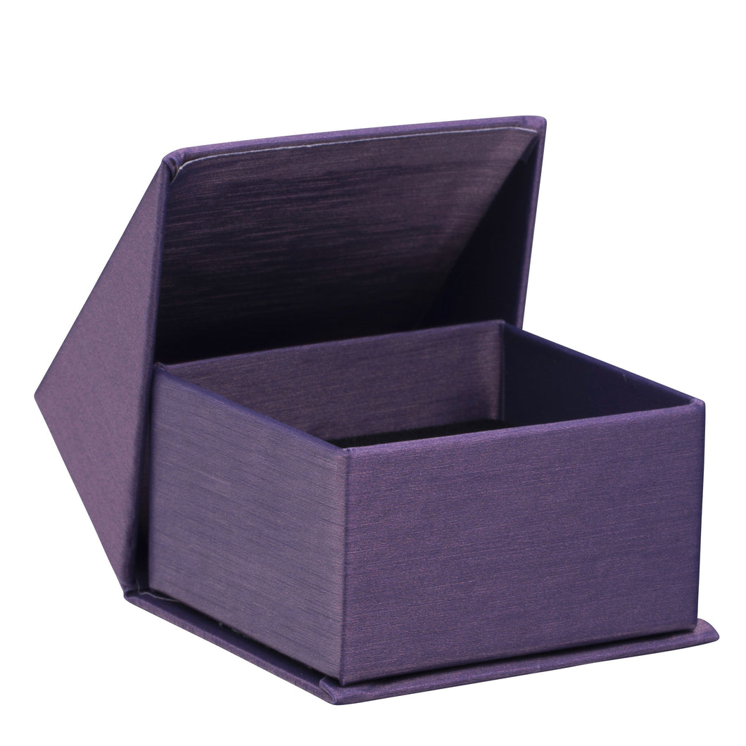 Silk Brushed Paper Ring Box, Glamour Collection Ring GM10-PR Purple 12 allurepack