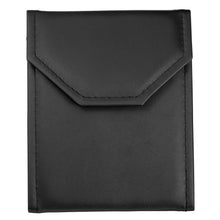 Small Leatherette Pearl Folder folder FL11-BK/WT Black/White 12 allurepack