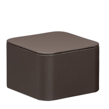 Small Square Pedestal, Allure Leatherette Display Collection Riser D911-BN Brown 1 allurepack