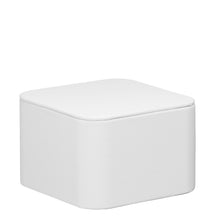 Small Square Pedestal, Allure Leatherette Display Collection Riser D911-WT White 1 allurepack