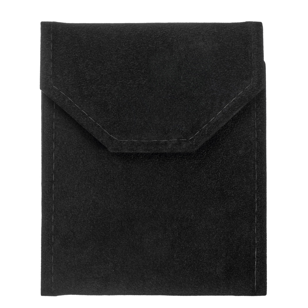 Small Suede Pearl Folder folder FS11-BK/BK Black 12 allurepack
