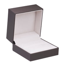 Soft Touch Dual Ring Box with Sleeve, Vogue Collection Ring VG10-BN Brown 12 allurepack