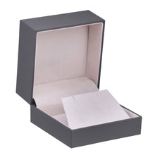 Soft Touch Earring/Pendant Box with Sleeve, Vogue Collection Pendant VG30-GR Dark Grey 12 allurepack
