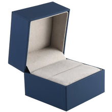 Soft Touch Medium Ring Box with Sleeve, Vogue Collection Ring VG13-NB Navy Blue 12 allurepack