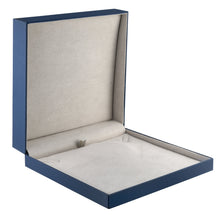 Soft Touch Necklace Box with Sleeve, Vogue Collection Necklace VG90-NB Navy Blue 12 allurepack