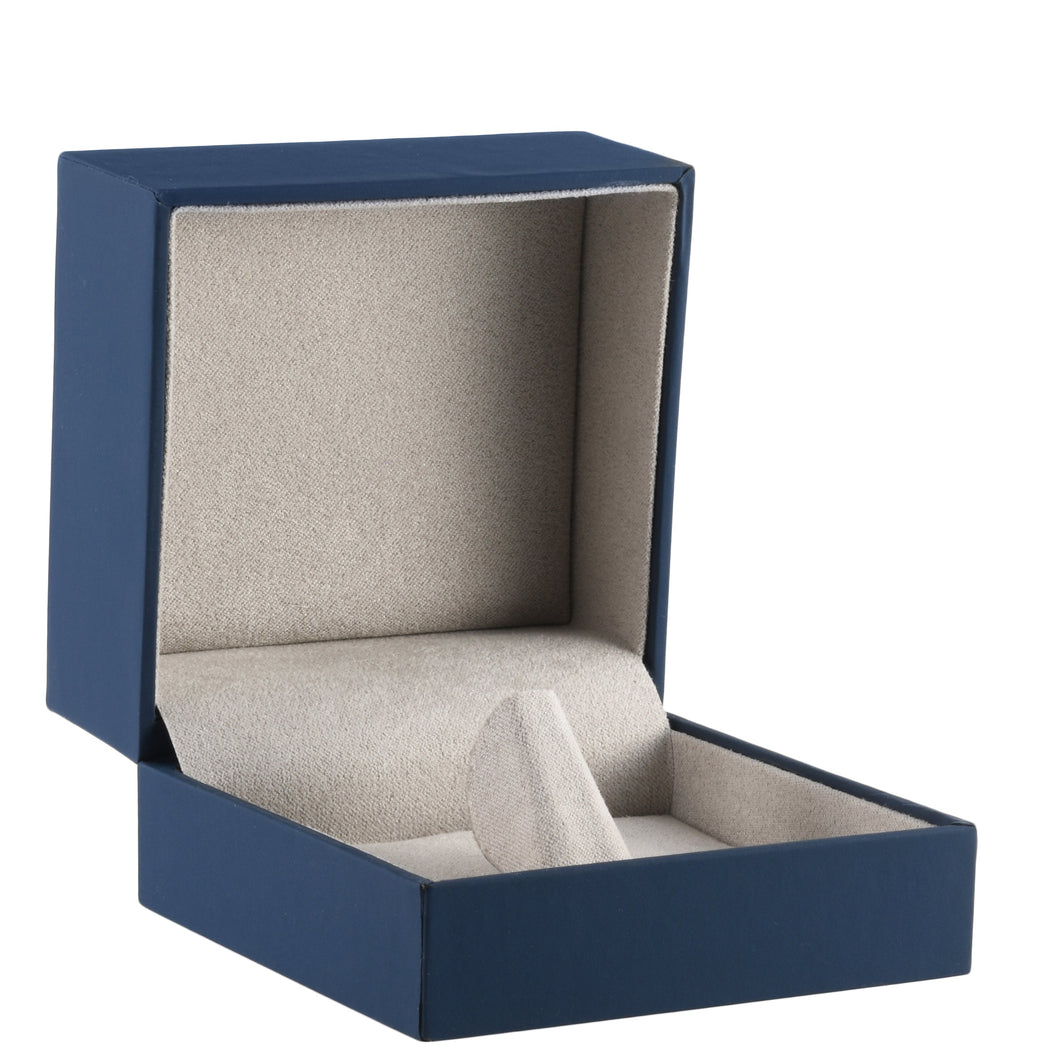 Soft Touch Ring Dish Box with Sleeve, Vogue Collection Ring VG18-G-NB Navy Blue 12 allurepack