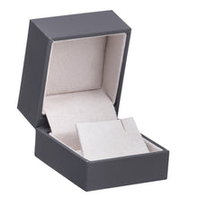 Soft Touch Small Earring Box with Sleeve, Vogue Collection Earring VG20-GR Dark Grey 12 allurepack