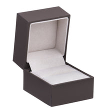 Soft Touch Small Ring Box with Sleeve, Vogue Collection Ring VG11-BN Brown 12 allurepack