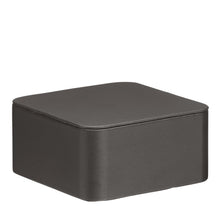 Square Pedestal, Allure Leatherette Display Collection Riser D914-GR Steel Grey 1 allurepack