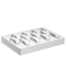 Stackable 12 Watch Collar Large Tray, Allure Leatherette Trays Showcasetray DTL60-WT White 1 allurepack