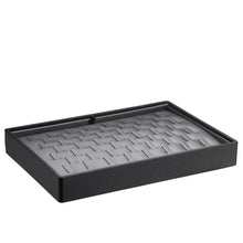 Stackable 53 Ring Clip Large Tray, Allure Leatherette Trays Showcasetray DTL11-BG Black / Grey 1 allurepack