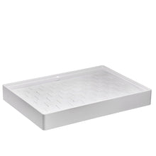 Stackable 53 Ring Clip Large Tray, Allure Leatherette Trays Showcasetray DTL11-WT White 1 allurepack