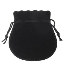 Suede Bell Luxury Pouch Large Pouch PO45-BK Black 24 allurepack