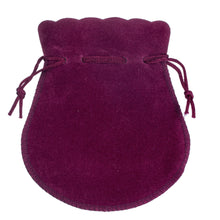 Suede Bell Luxury Pouch Large Pouch PO45-BY Burgundy 24 allurepack