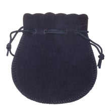 Suede Bell Luxury Pouch Large Pouch PO45-NB Navy Blue 24 allurepack