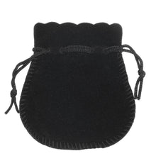 Suede Bell Luxury Pouch Small Pouch PO33-BK Black 24 allurepack