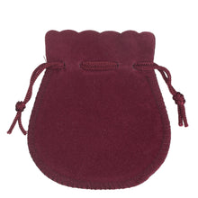 Suede Bell Luxury Pouch Small Pouch PO33-BY Burgundy 24 allurepack