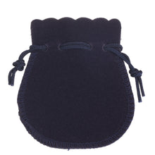 Suede Bell Luxury Pouch Small Pouch PO33-NB Navy Blue 24 allurepack