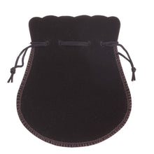 Suede Bell Luxury Pouch X-Large Pouch PO55-BN Brown 24 allurepack