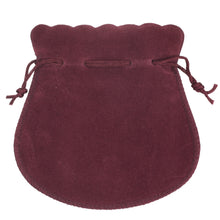 Suede Bell Luxury Pouch X-Large Pouch PO55-BY Burgundy 24 allurepack