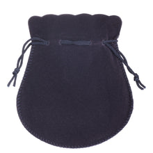 Suede Bell Luxury Pouch X-Large Pouch PO55-NB Navy Blue 24 allurepack