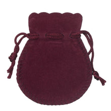 Suede Bell Luxury Pouch X-Small Pouch PO23-BY Burgundy 24 allurepack
