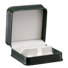 Textured Leatherette Watch/Bangle Box, Exquisite Collection Watch EX60-GN Green 12 allurepack