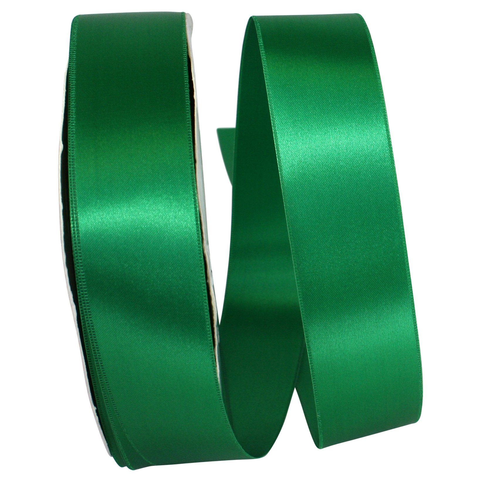 Knitial Satin Green Ribbon 1-1/2 inch x 50 Yards Double Face for Gift Wrapping and Crafts