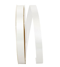 Value Single Face Satin Ribbon 5/8" x 100 Yards Ribbon R-SV58-WT White 1 Allurepack