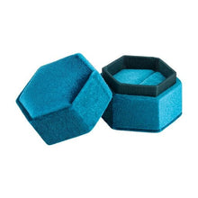 Velvet Hexagon Ring Box, Forever Collection Hexagon Ring FR14-RL Royal 12 Allurepack