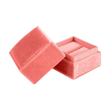 Velvet Ring Box, Forever Collection Ring FR10-PK Pink 12 Allurepack