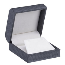 Weave Texture Earring/Pendant Box, Contemporary Collection earring CO30-GB Grey/Blue 12 allurepack