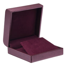 Weave Texture Earring/Pendant Box, Contemporary Collection earring CO30-WN Wine 12 allurepack