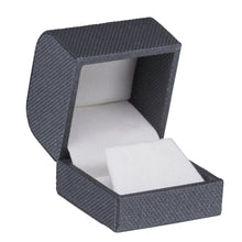 Weave Texture Small Earring Box, Contemporary Collection earring CO20-GB Grey/Blue 12 allurepack