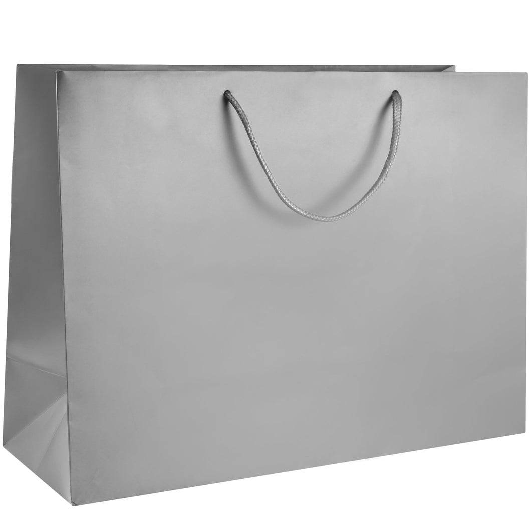 X-Large Matte Tote Bag Large Bag BT262-SL Silver 50 allurepack